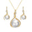 Korean Fashion Temperament Jewelry Pearl Earring Set